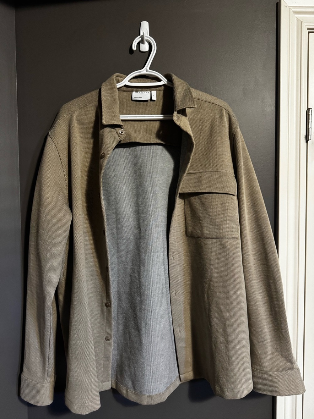 ASOS Olive Overshirt Jacket - Button Front